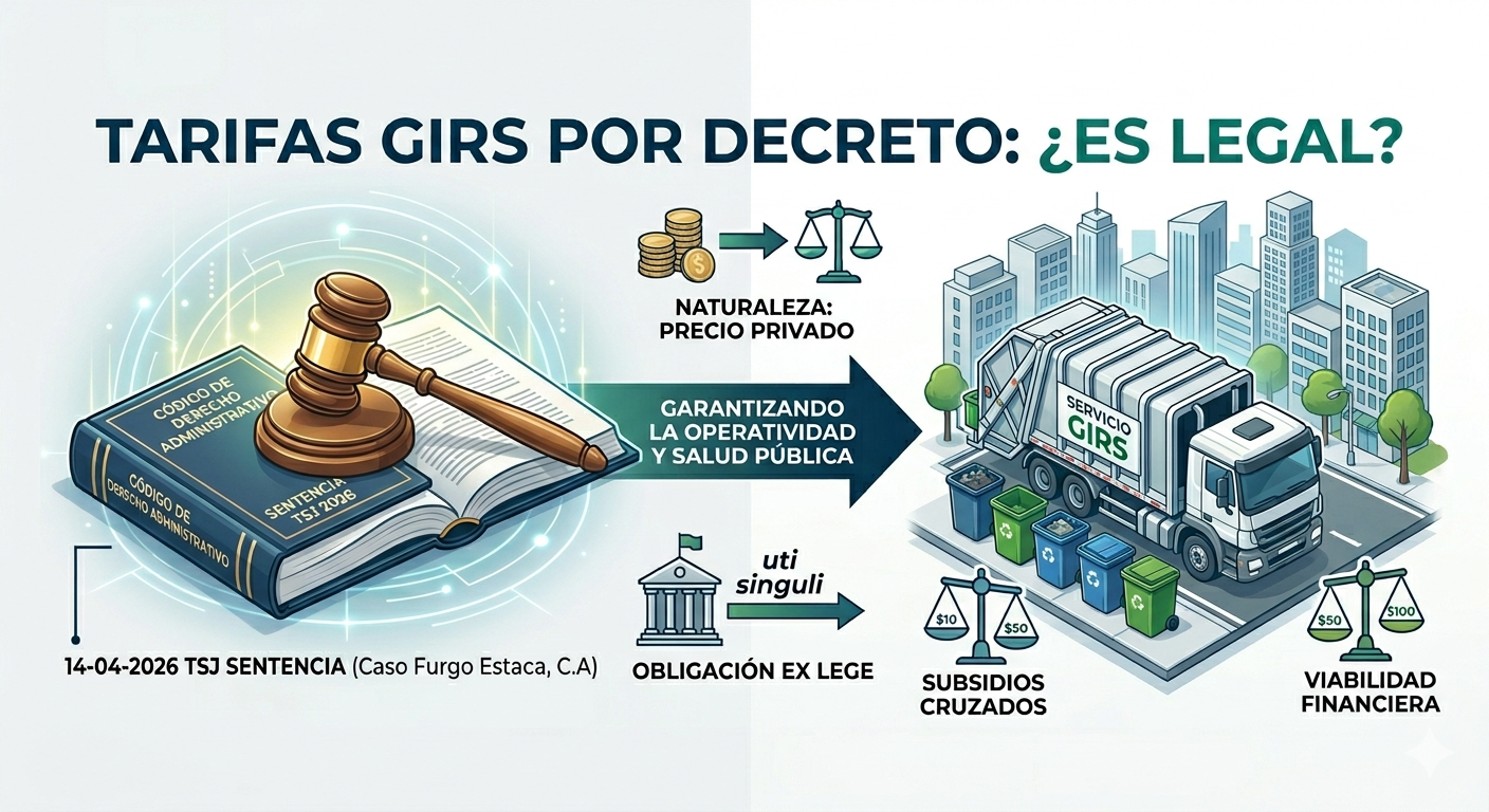 Tarifas GIRS por Decreto, legalidad y naturaleza jurídica